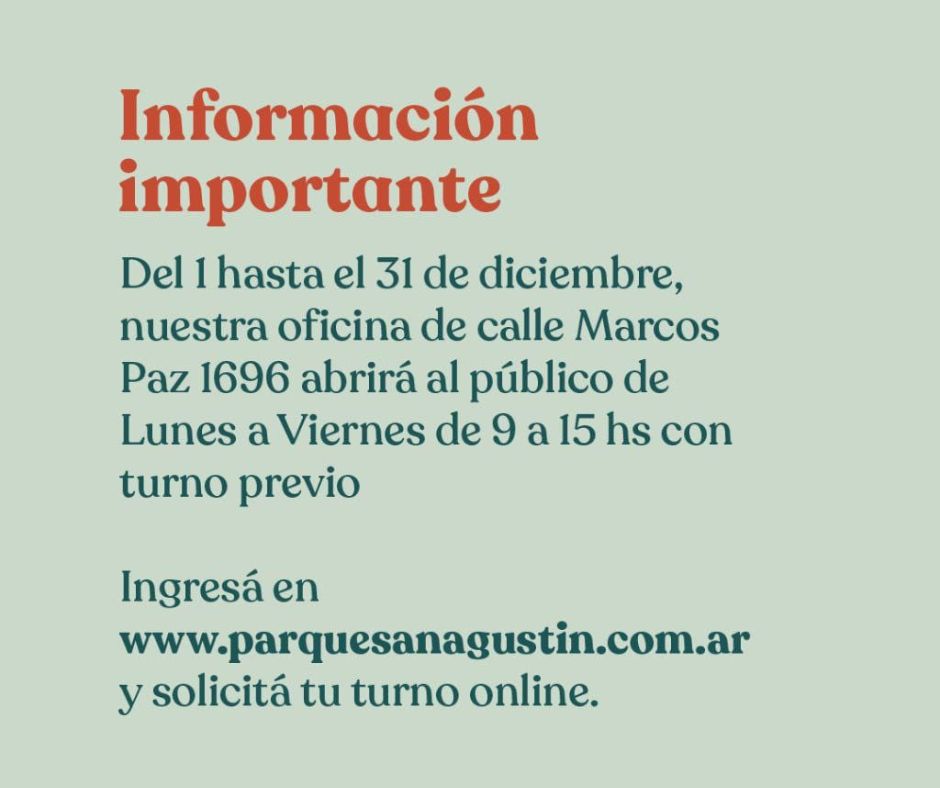 Horarios diciembre 